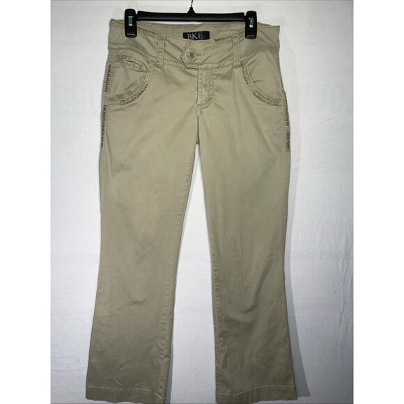 BKE Buckle Casuals Mollie Khaki Tan Pants Size 27 - Picture 2 of 10